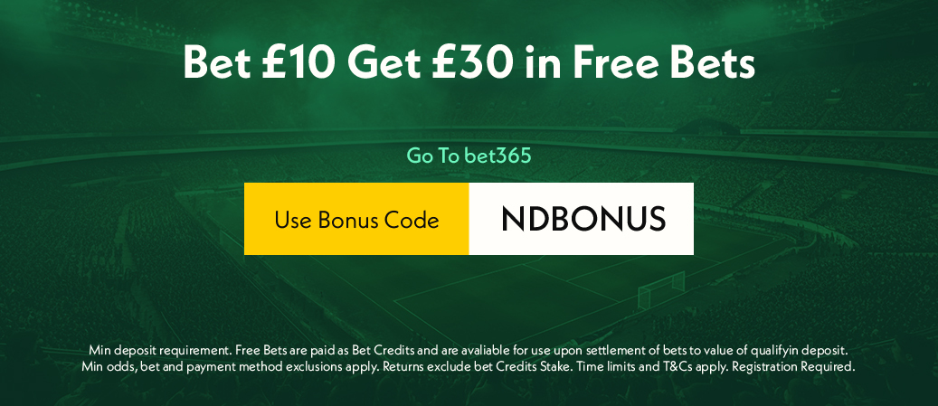 Bet365 Casino Bonus - Stake £10 get 50 free spins at Bet365